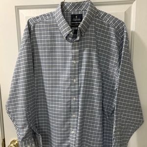 Stafford Mens Button Down Collar Long Sleeve Dress Shirt